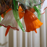 Hand made blown glass flower chandelier specail design Inspired by flowers in nature