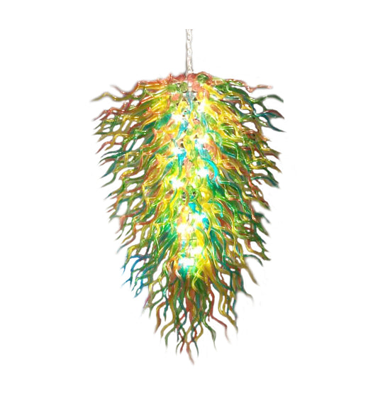 Big hand made blown glass lobby chandelier decoration