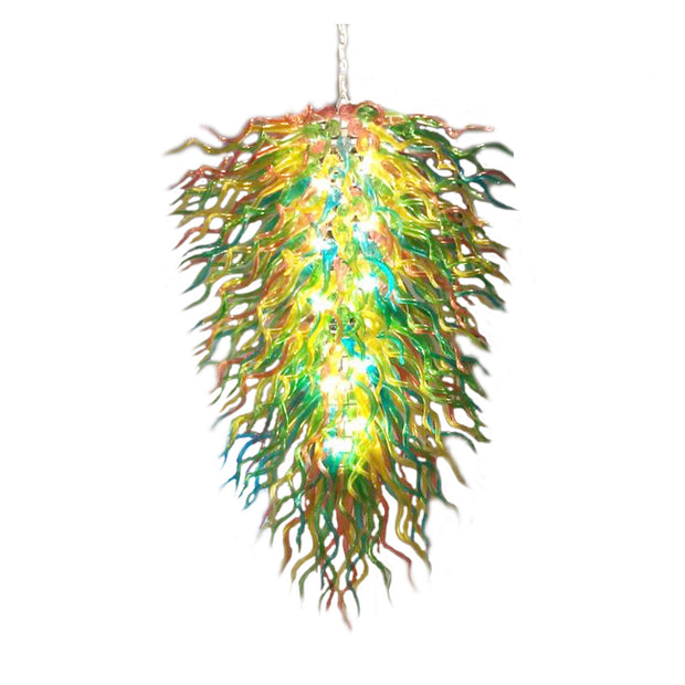 Big hand made blown glass lobby chandelier decoration