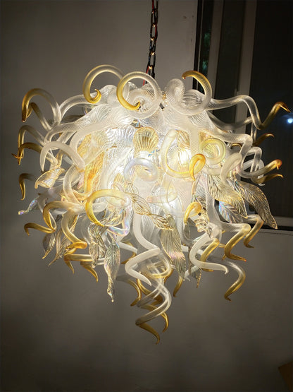 Luxury modern design chihuly style blown glass dining room chandelier