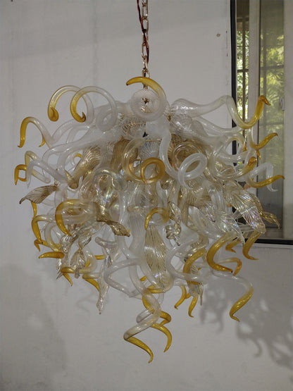 Luxury modern design chihuly style blown glass dining room chandelier