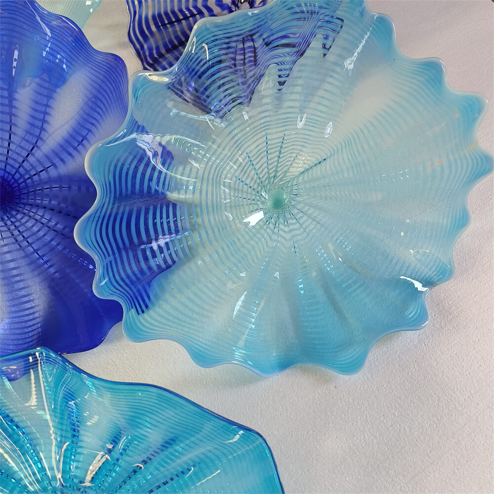 murano glass plates wall decoration