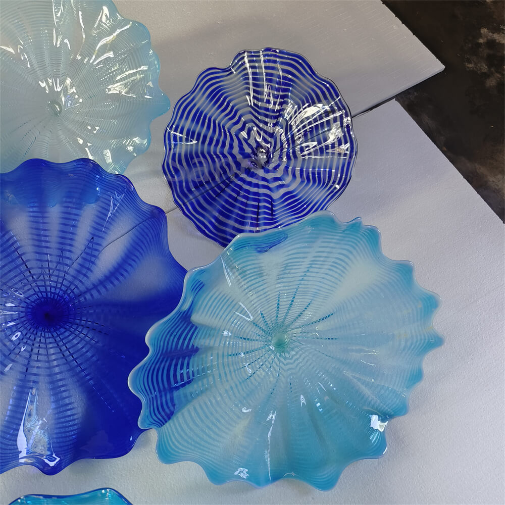 murano glass plates wall decoration