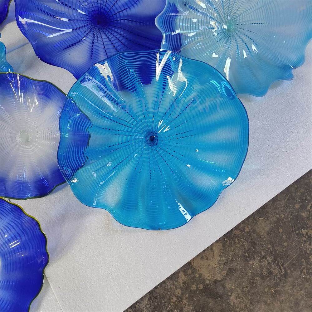 murano glass plates wall decoration