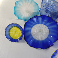 murano glass plates wall decoration