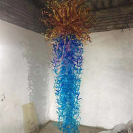 300cm tall big blown glass chandelier for hotel decoration