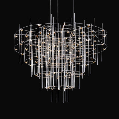 Starry spark ball chandelier duplex staircase Nordic creative personality