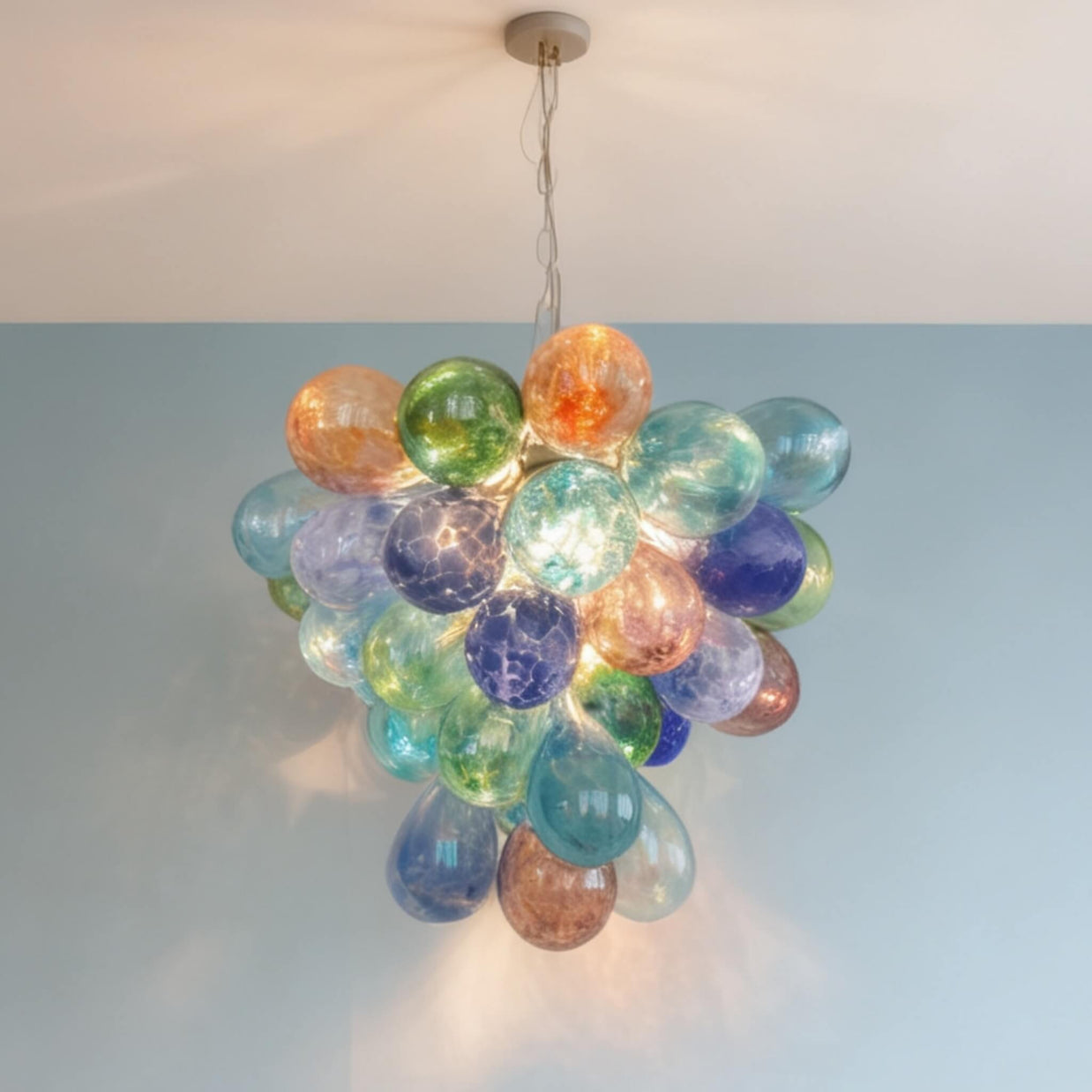 murano glass balls lighting