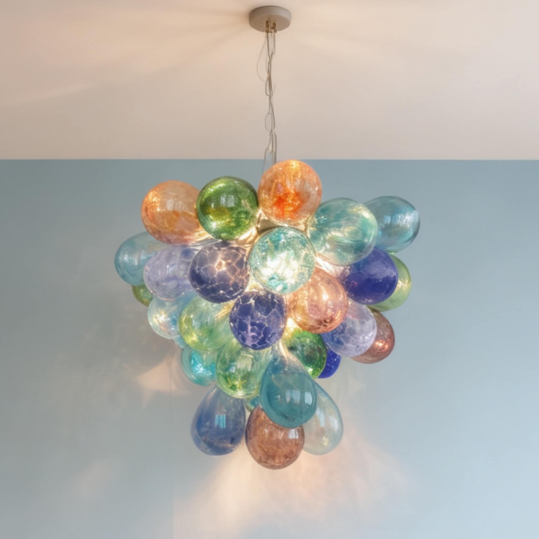 murano glass balls lighting