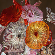 Wedding flower glass chandelier decoraiton custom design art