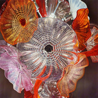 Wedding flower glass chandelier decoraiton custom design art