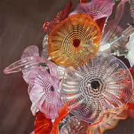 Wedding flower glass chandelier decoraiton custom design art