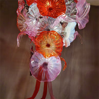 Wedding flower glass chandelier decoraiton custom design art