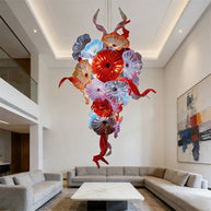 Wedding flower glass chandelier decoraiton custom design art