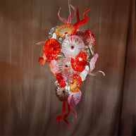 Wedding flower glass chandelier decoraiton custom design art