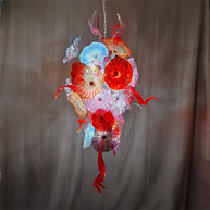 Wedding flower glass chandelier decoraiton custom design art