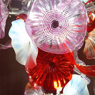 Wedding flower glass chandelier decoraiton custom design art