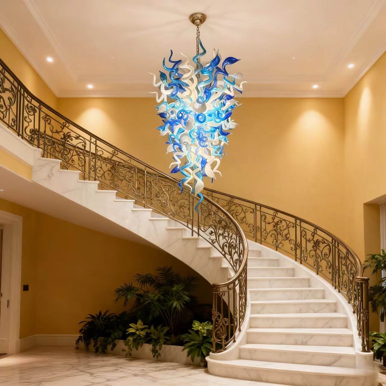 Hand made murano glass chandelier