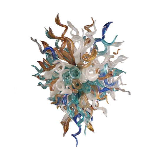DIY color blown glass living room chandelier