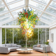 Colorful blowing custom glass chandelier