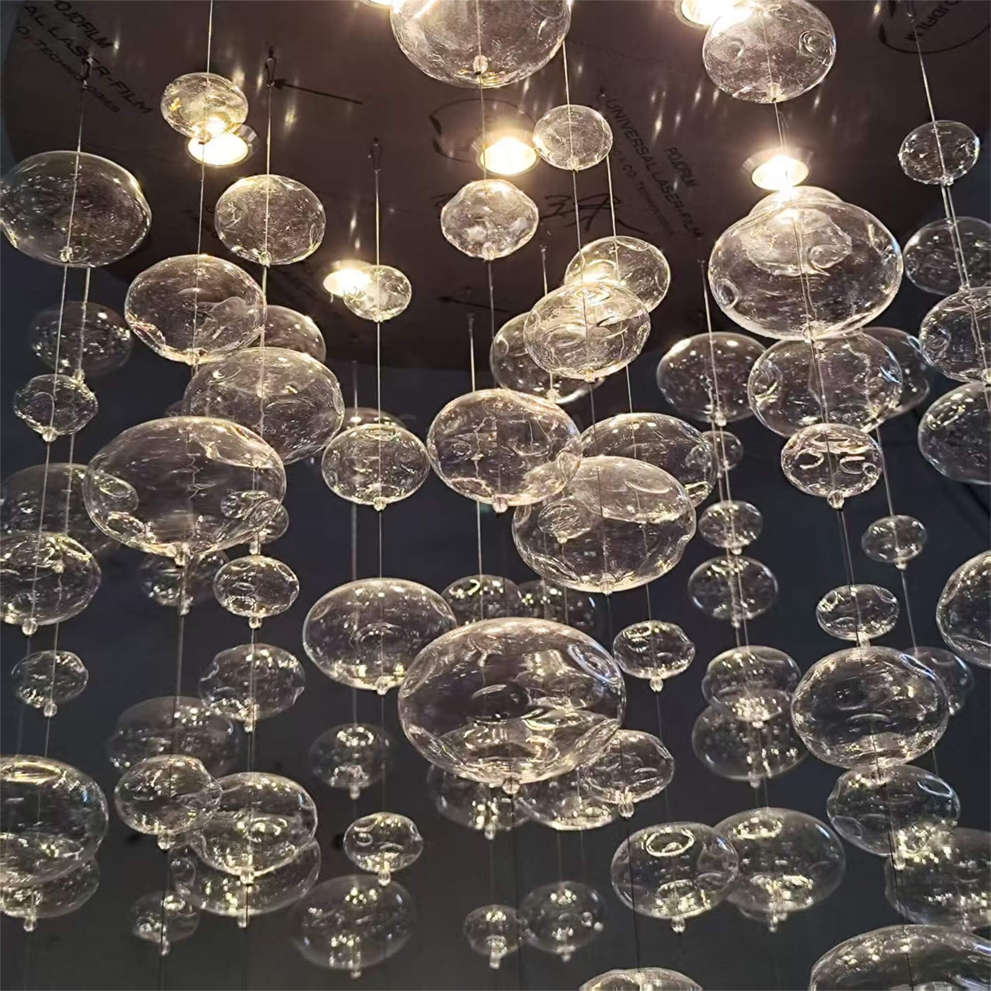 glass bubbls lighting