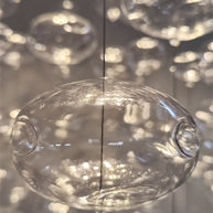Hang wire glass bubbls lighting staircase decoration 180cm tall 60cm diameter