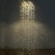 Hang wire glass bubbls lighting staircase decoration 180cm tall 60cm diameter
