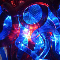 Red and blue color blown glass lighting home decoration