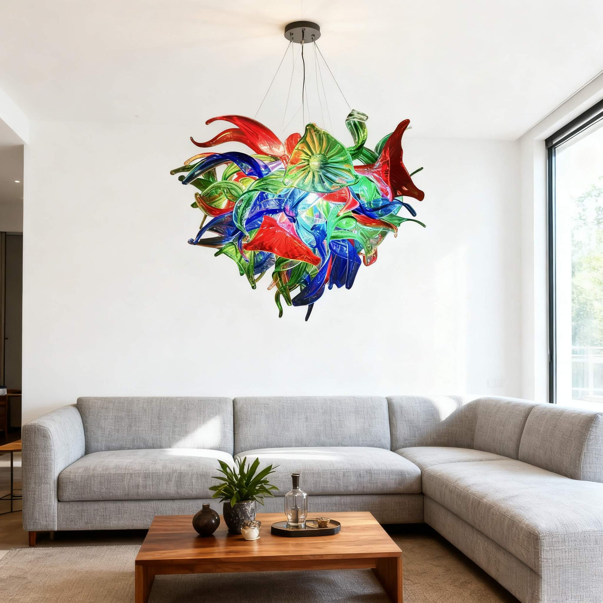 dining room floral chandelier