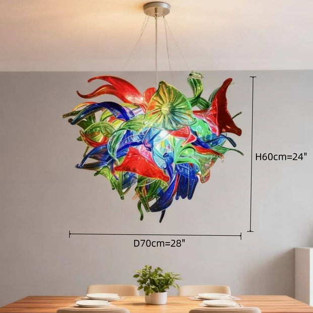 dining room floral chandelier