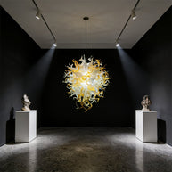 Handmade luxury gold murano glass chandelier modern design