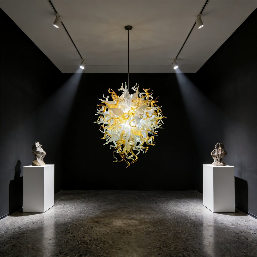 Handmade luxury gold murano glass chandelier modern design