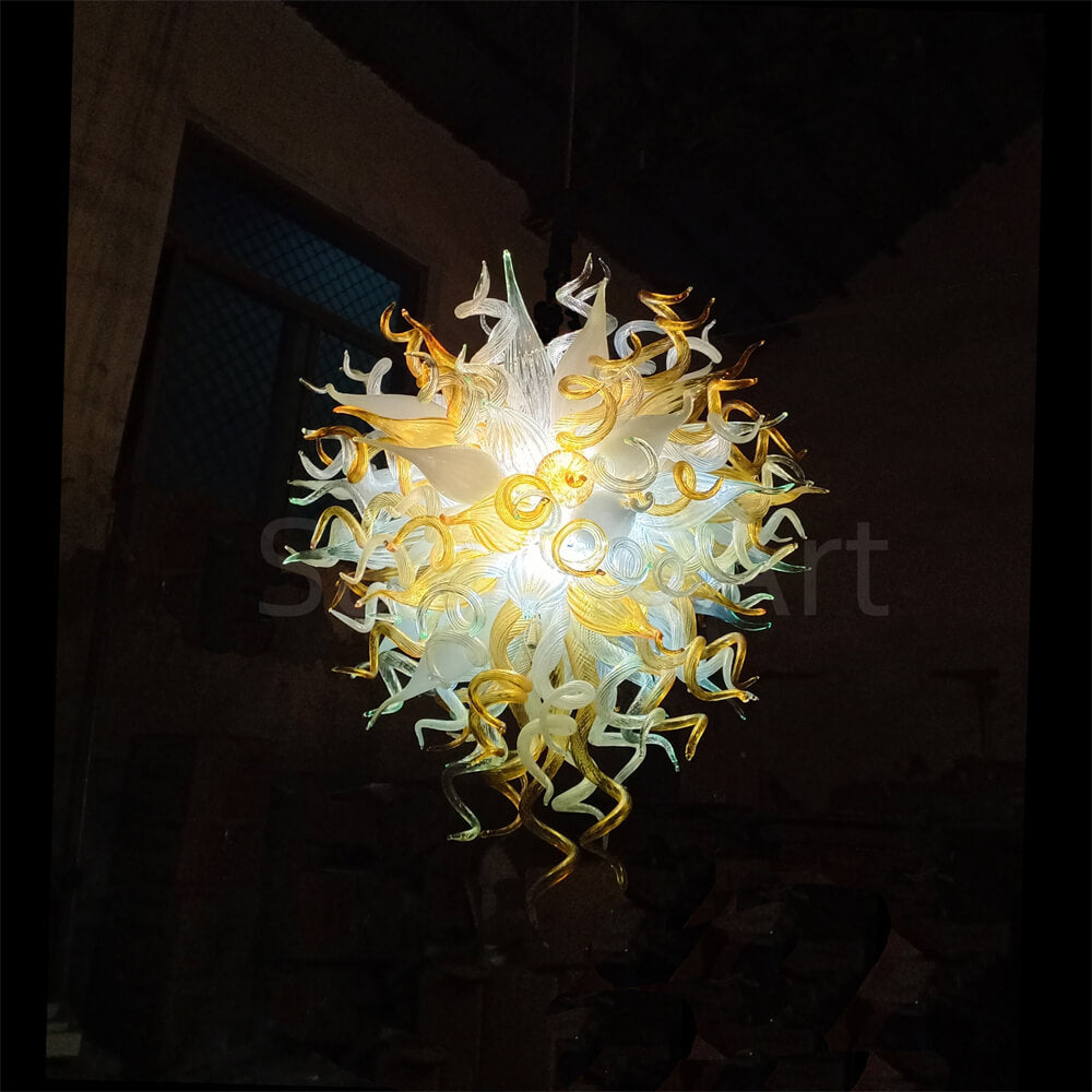 Handmade luxury gold murano glass chandelier modern design