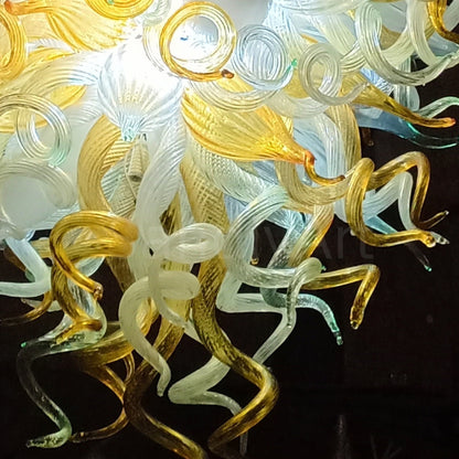Handmade luxury gold murano glass chandelier modern design