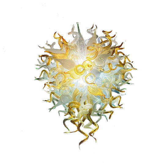 Handmade luxury gold italian murano chandelier