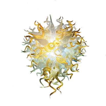 Handmade luxury gold murano glass chandelier modern design