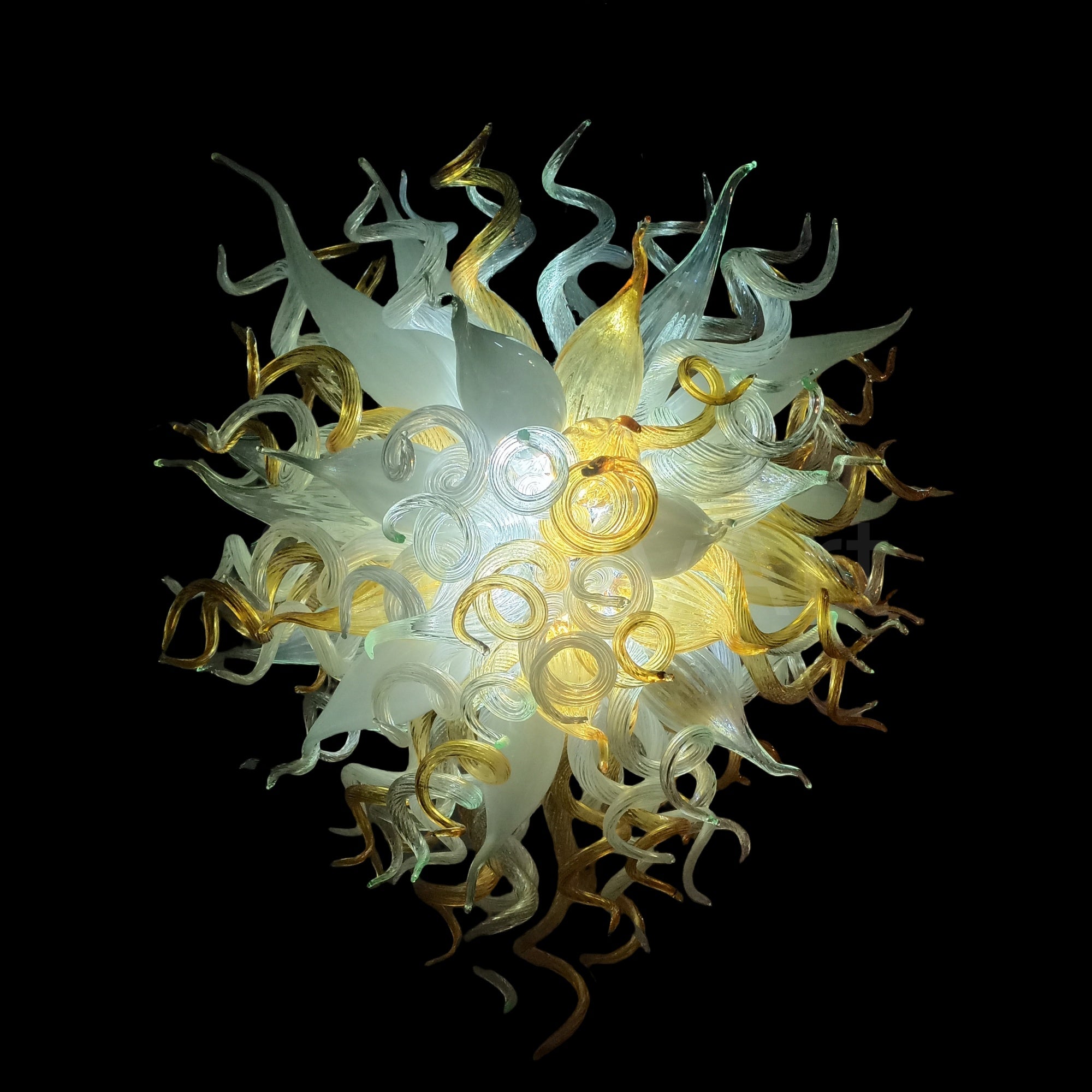 Handmade luxury gold murano glass chandelier modern design