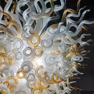 Hotel villa blown glass large chandelier hand made art lighting custom design