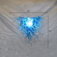 Ocean blue glass lighting decoration modern design