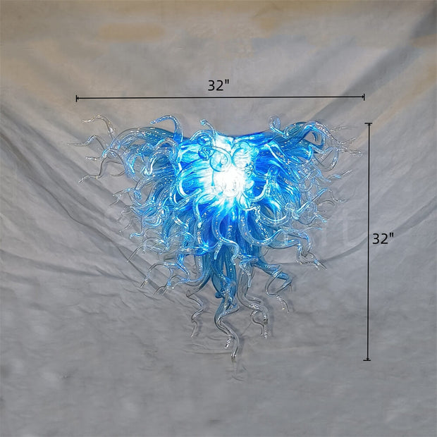Ocean blue glass lighting decoration modern design