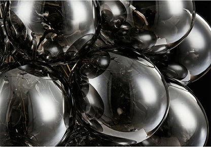 Smoke Grey Glass bubbles Lamp bedroom decoration