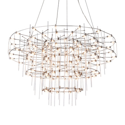 Starry spark ball chandelier duplex staircase Nordic creative personality