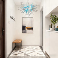 blown glass chandelier