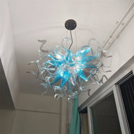 blown glass chandelier