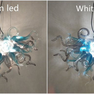 blown glass chandelier