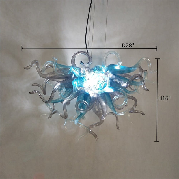 blown glass chandelier