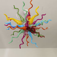Colorful blown glass lighting modern style for dining room decoration