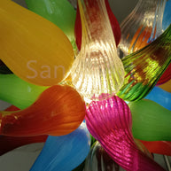 Colorful blown glass lighting modern style for dining room decoration