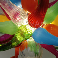 Colorful blown glass lighting modern style for dining room decoration