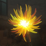 Flame shape and color hand blown glass chandeliers modern design